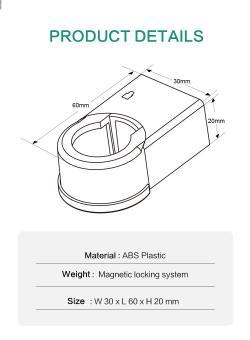 Диспенсер для жидкого мыла с настенным держателем, пластик ABS