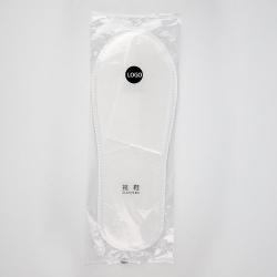 Тапочки белые одноразовые с логотипом вашей гостиницы, хлопок