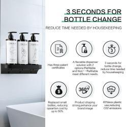 Диспенсер для жидкого мыла с креплением к стене, для вашей гостиницы или гостевого дома, OEM