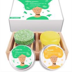 Натуральное мыло для волос с экстрактом имбиря и зеленого чая в упаковке, OEM