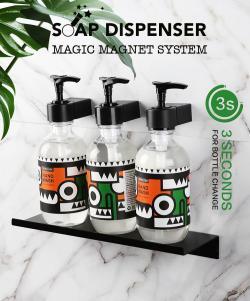 Настенный дозатор для жидкого мыла с креплением к стене