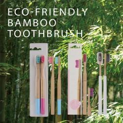 Набор зубных щеток для отелей, бамбук