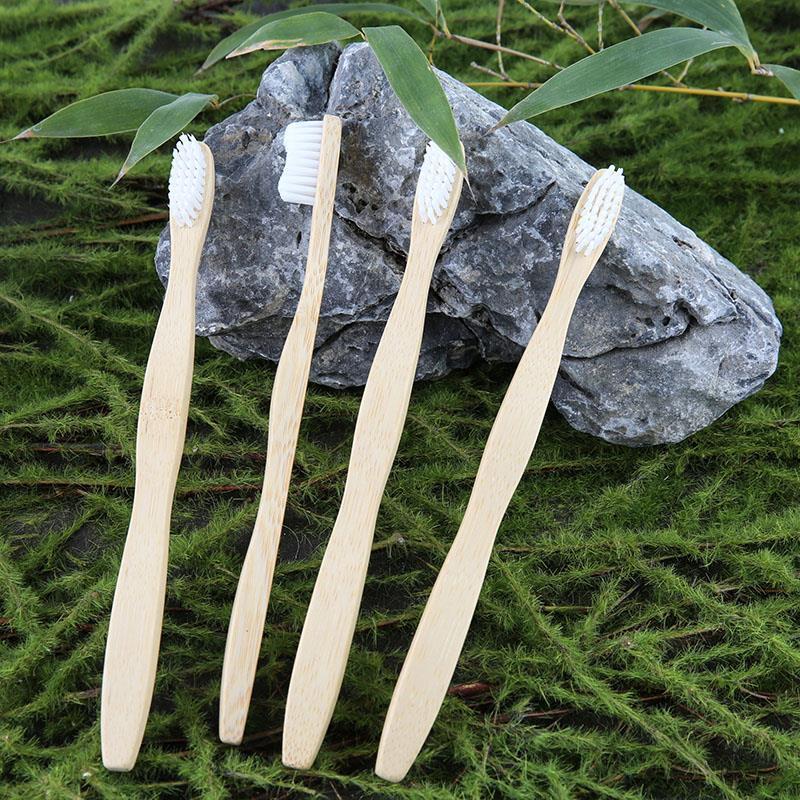 Бамбуковые зубные щетки с мягкой щетиной, ваше ЛОГО