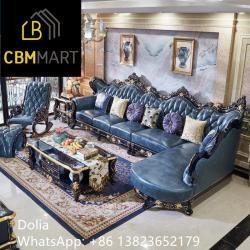 Набор мебели для гостиной из массива дерева в европейском классическом стиле