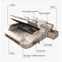 Кожаные спальные гарнитуры 