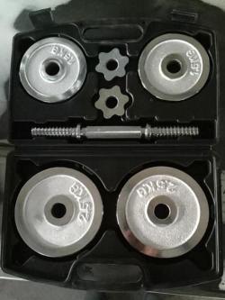 Хромированный регулируемый набор гантелей