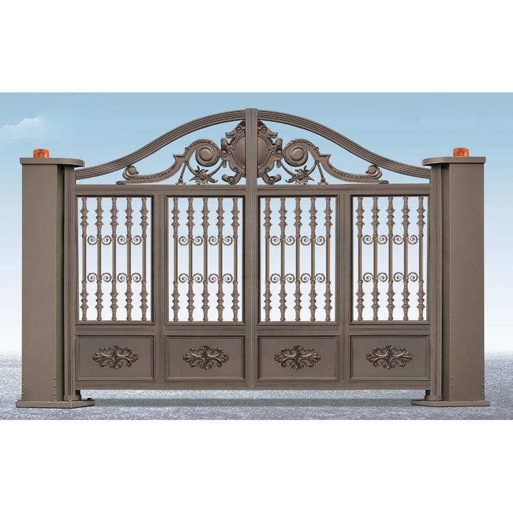 Стильные алюминиевые ворота 