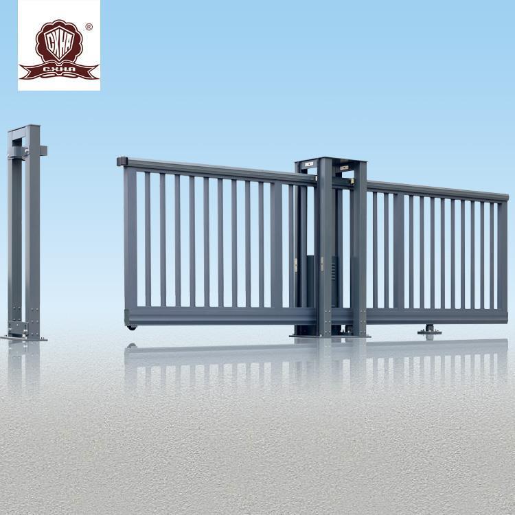 Красивые алюминиевые электрические раздвижные ворота