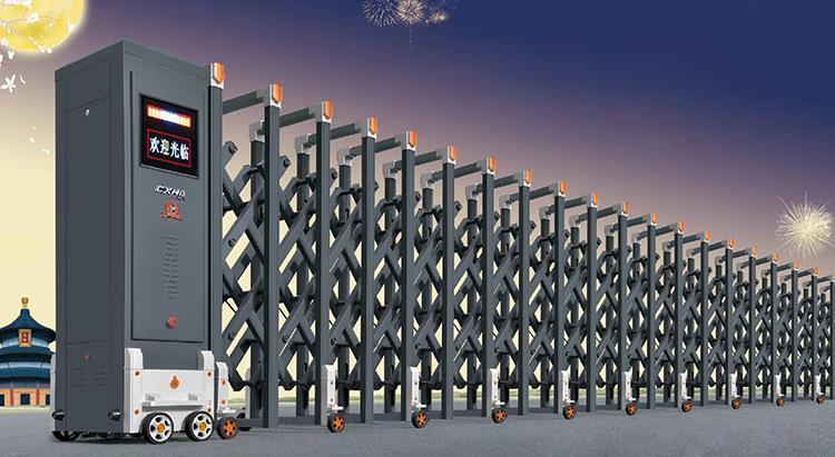 Автоматические складные ворота с электроприводом