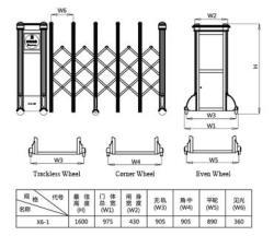 Промышленные автоматические алюминиевые складные ворота