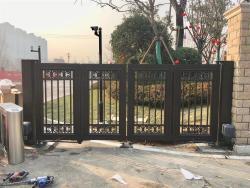 Электрические распашные ворота 