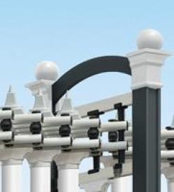 Конструкция складных ворот для завода