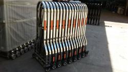 Ворота из нержавеющей стали, гармошкой на колесах