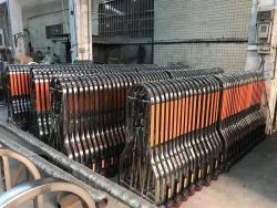 Ворота из нержавеющей стали, гармошкой на колесах