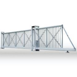 Автоматические телескопические откатные ворота с простой установкой