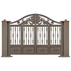 Дизайн главных ворот дома 