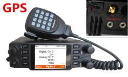 Цифровая мобильная радиостанция Kydera DMR GSM с рацией gps CDM-550H, 50 км