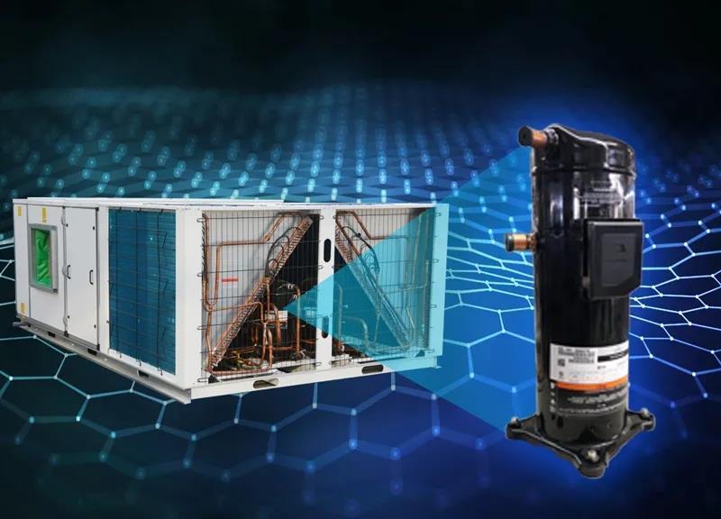 Высокоэффективная система кондиционирования воздуха на крыше коммерческого сдания