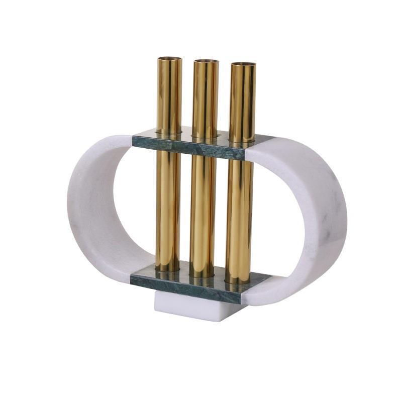 Современная мраморная ваза для домашнего декора