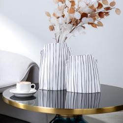 Современная белая керамическая ваза для домашнего декора