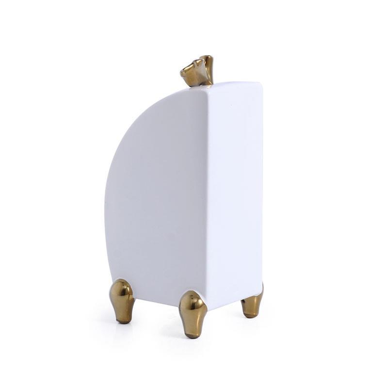 Копилка глазурованного фарфора в современном стиле 