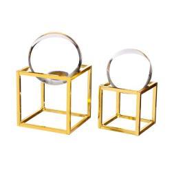 Хрустальный шар с металлическим каркасом