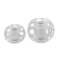 Белая напольная ваза для интерьера