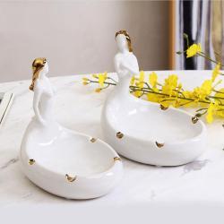 Пепельница, белая 