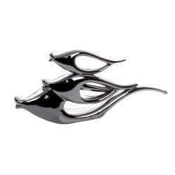 Керамические серебряные рыбки 