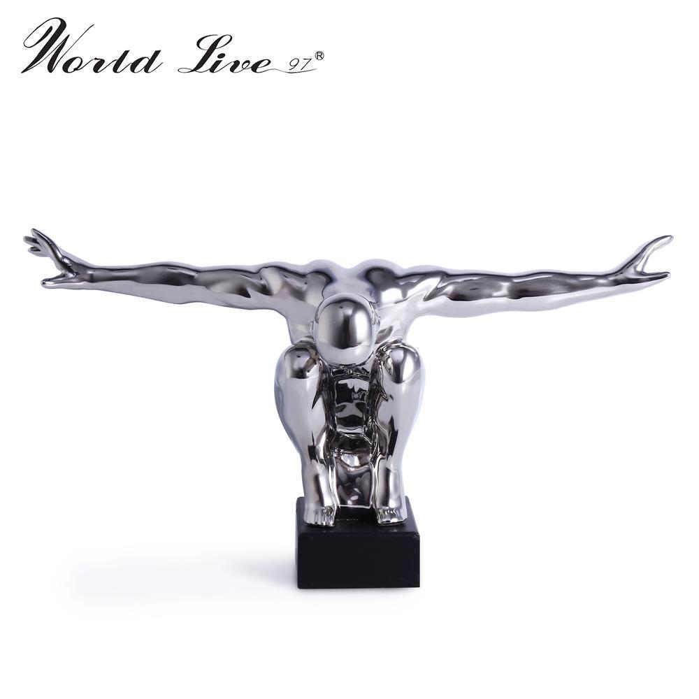 Декоративная скульптура из керамики для спортсменов