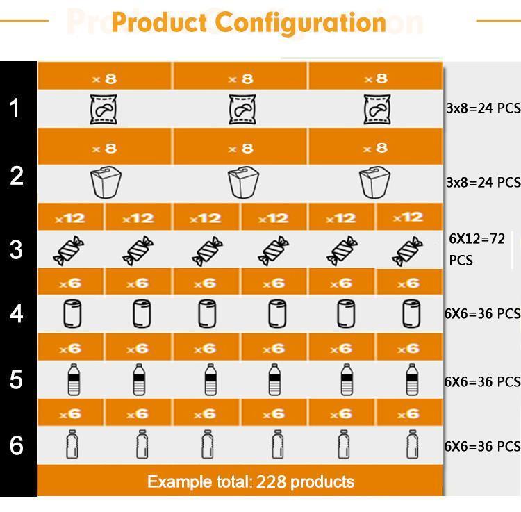 Недорогой торговый автомат для закусок и напитков