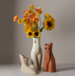 Декоративный цветочный горшок