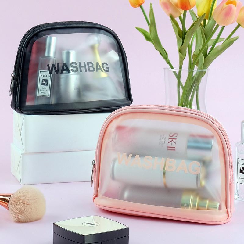 Прозрачная косметичка с застежкой-молнией 