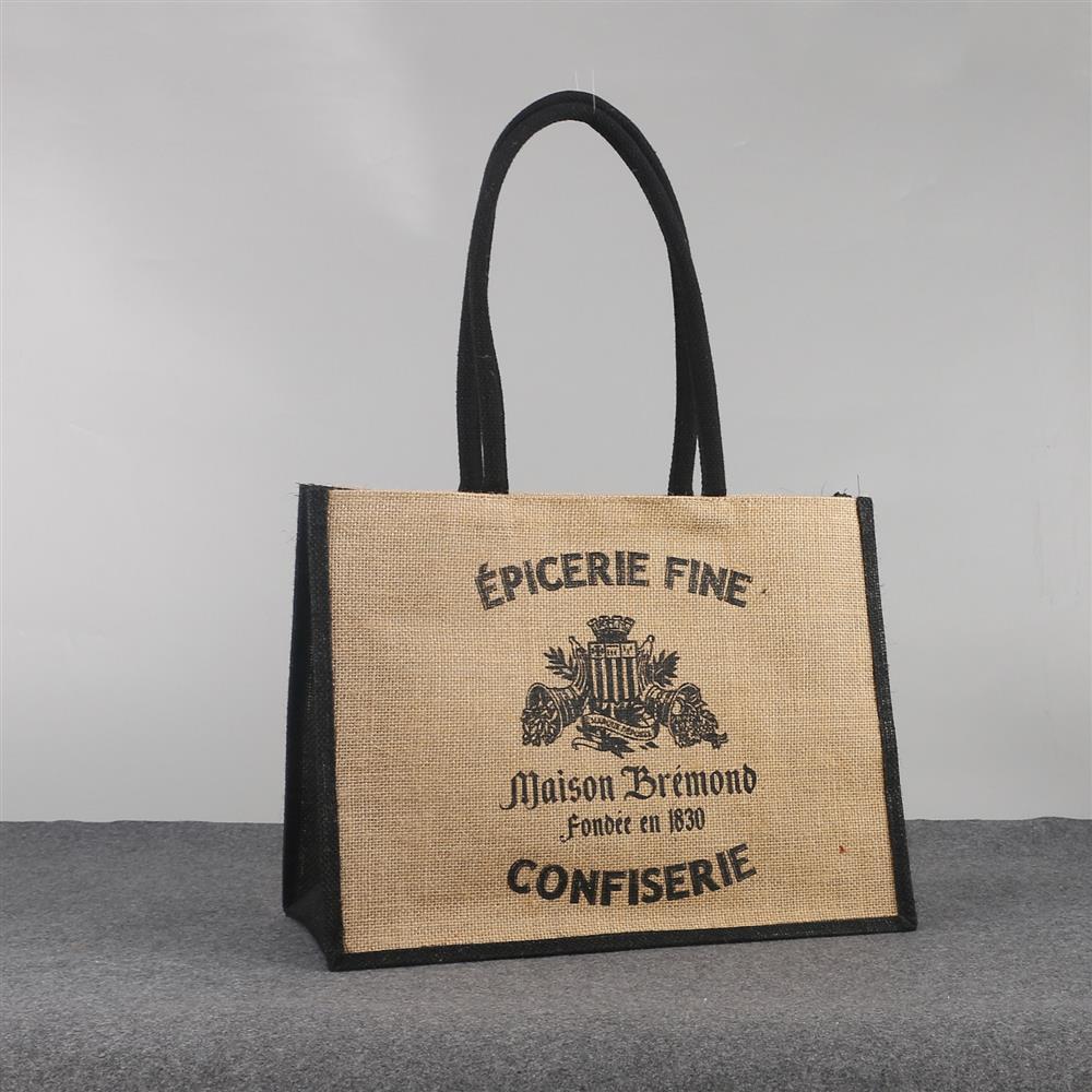 Джутовый мешок с ручкой