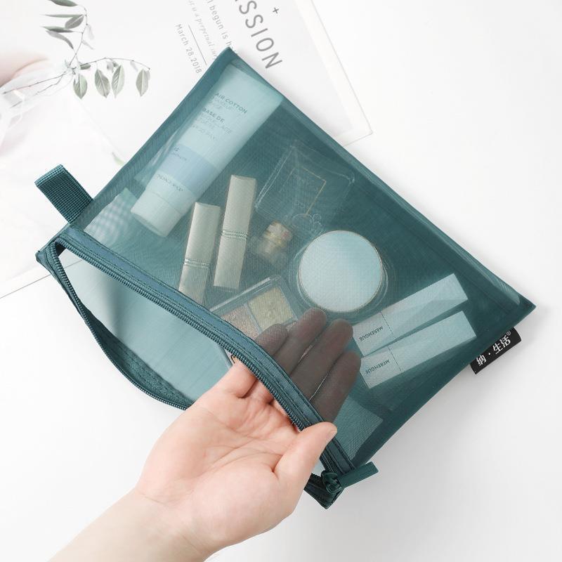 Держатель для кистей с логотипом на молнии, моющаяся сетка, органайзер, косметичка для макияжа