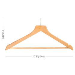 Вешалка для брюк с защитой от кражи из натурального дерева 