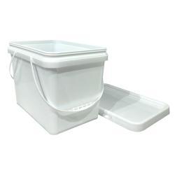 Квадратные пластиковые ведра с крышками для хранения продуктов питания