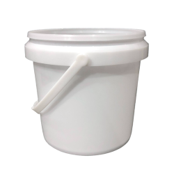 Белое промышленное пластиковое ведро 20 л 