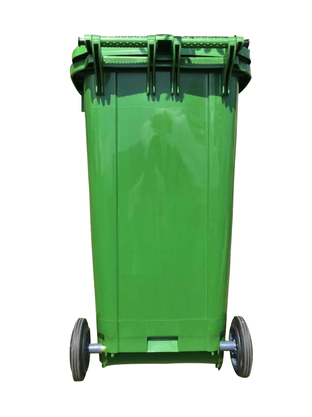 Пластиковый мусорный бак с колесами