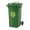 Мластиковый контейнер для мусора с крышкой, 120 л