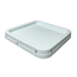 Высококачественное квадратное пластиковое ведро для краски с крышкой и ручкой