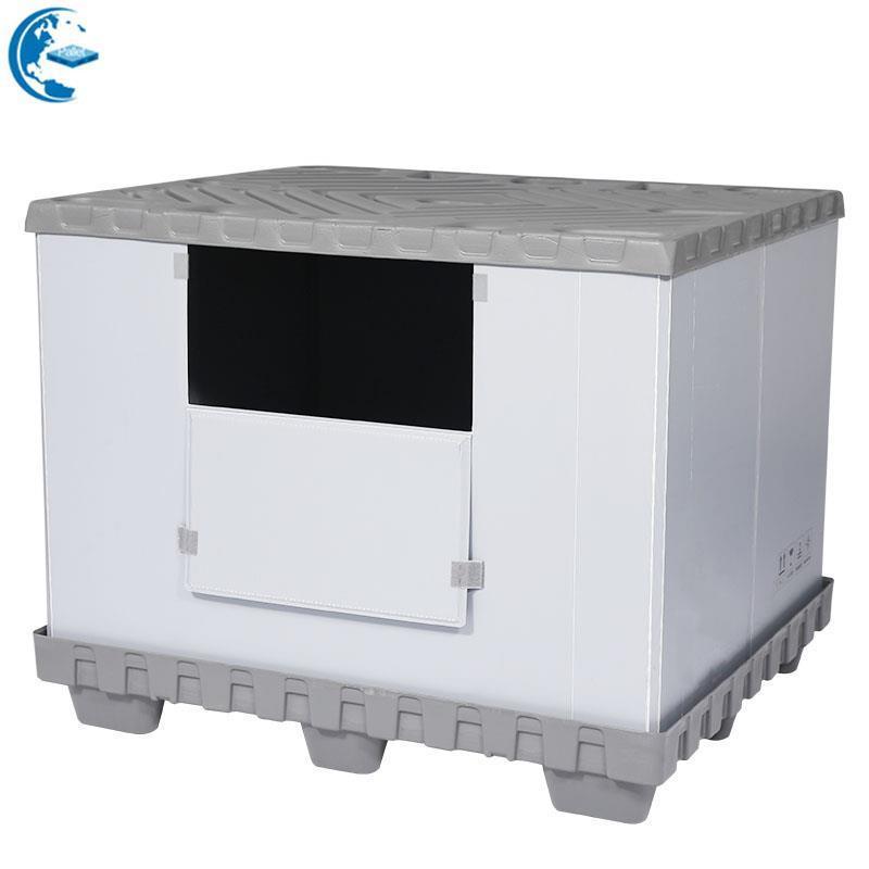 Автомобильный складной пластиковый контейнер для сыпучих грузов, 1200 x 1000 x 1000
