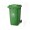 Пластиковый контейнер для мусора 120 литров с крышкой.
