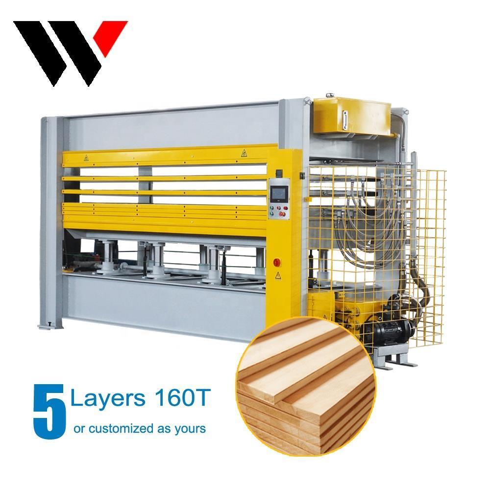 Гидравлический пресс для ламинирования однослойной фанеры с ЧПУ 100т