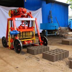 Мобильное оборудование для производства пустотелых блоков QTM4-30B