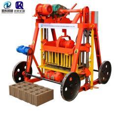 Небольшая ручная мобильная машина для производства кирпичей