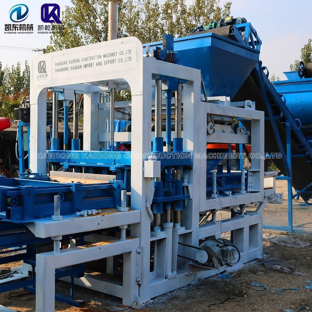 Полностью автоматизированное оборудование для производства пустотелых блоков, QT4-22B