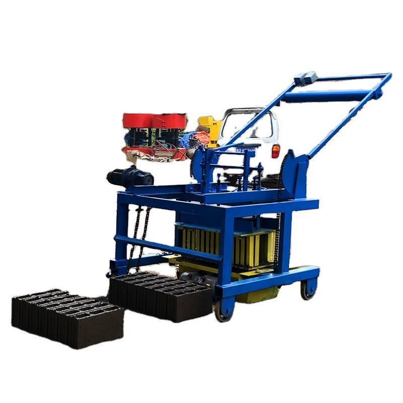 Дизельная ручная машина для производства полых бетонных блоков 
