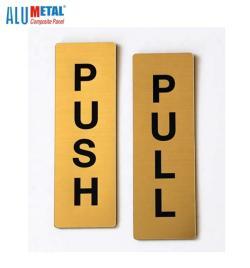 Алюминиевые окрашенные дверные таблички