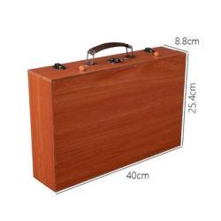 Мега набор для рисования в деревянной коробке из 142 предметов 